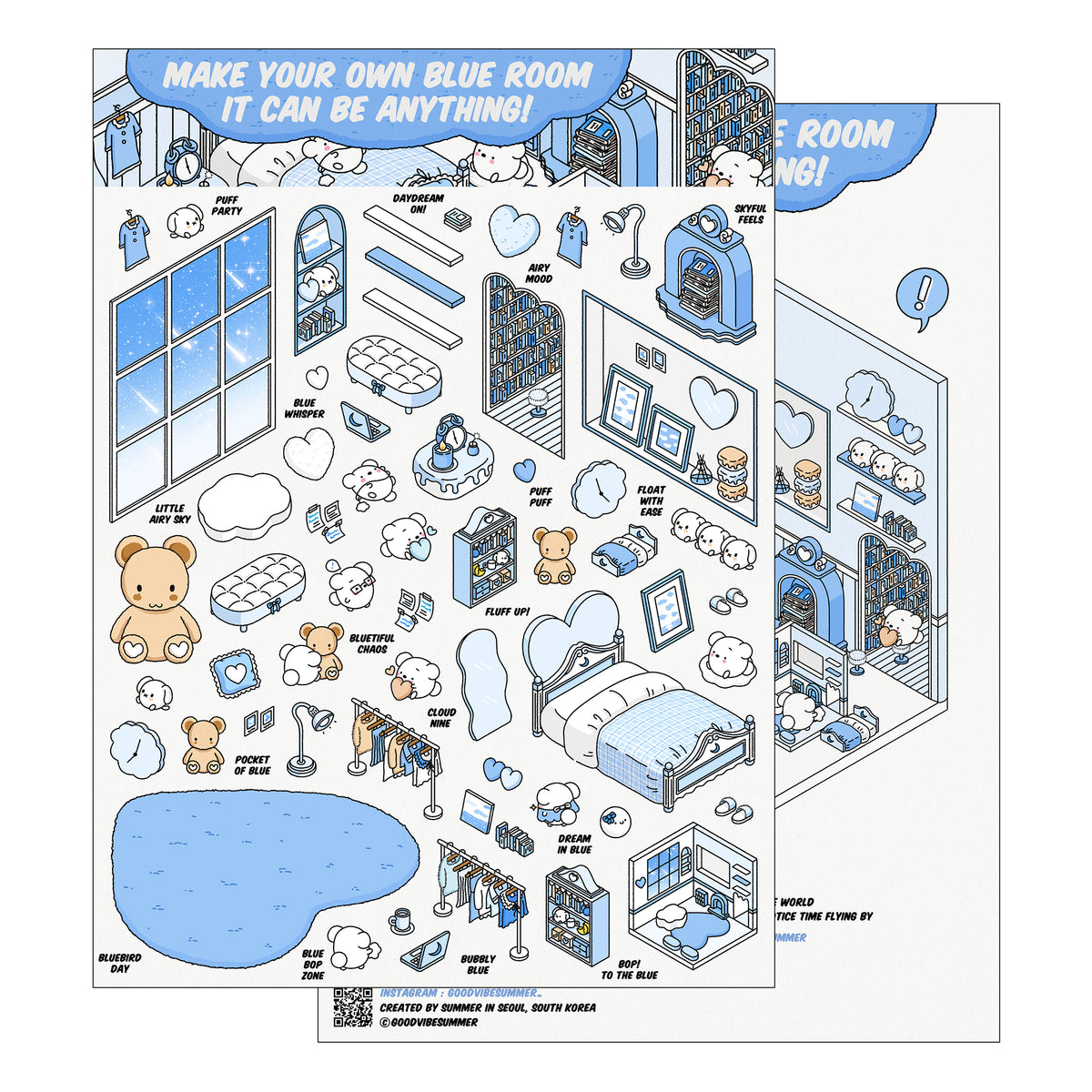 Blue Bear Bedroom 3x Size