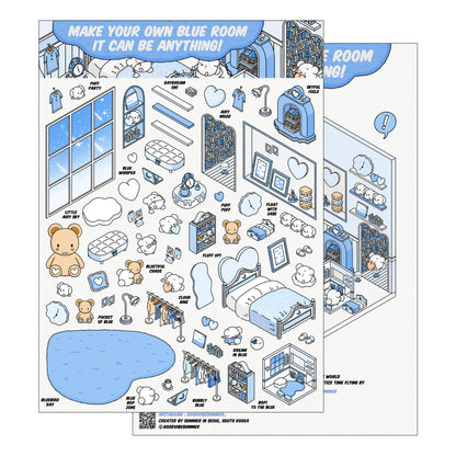 Blue Bear Bedroom 3x Size