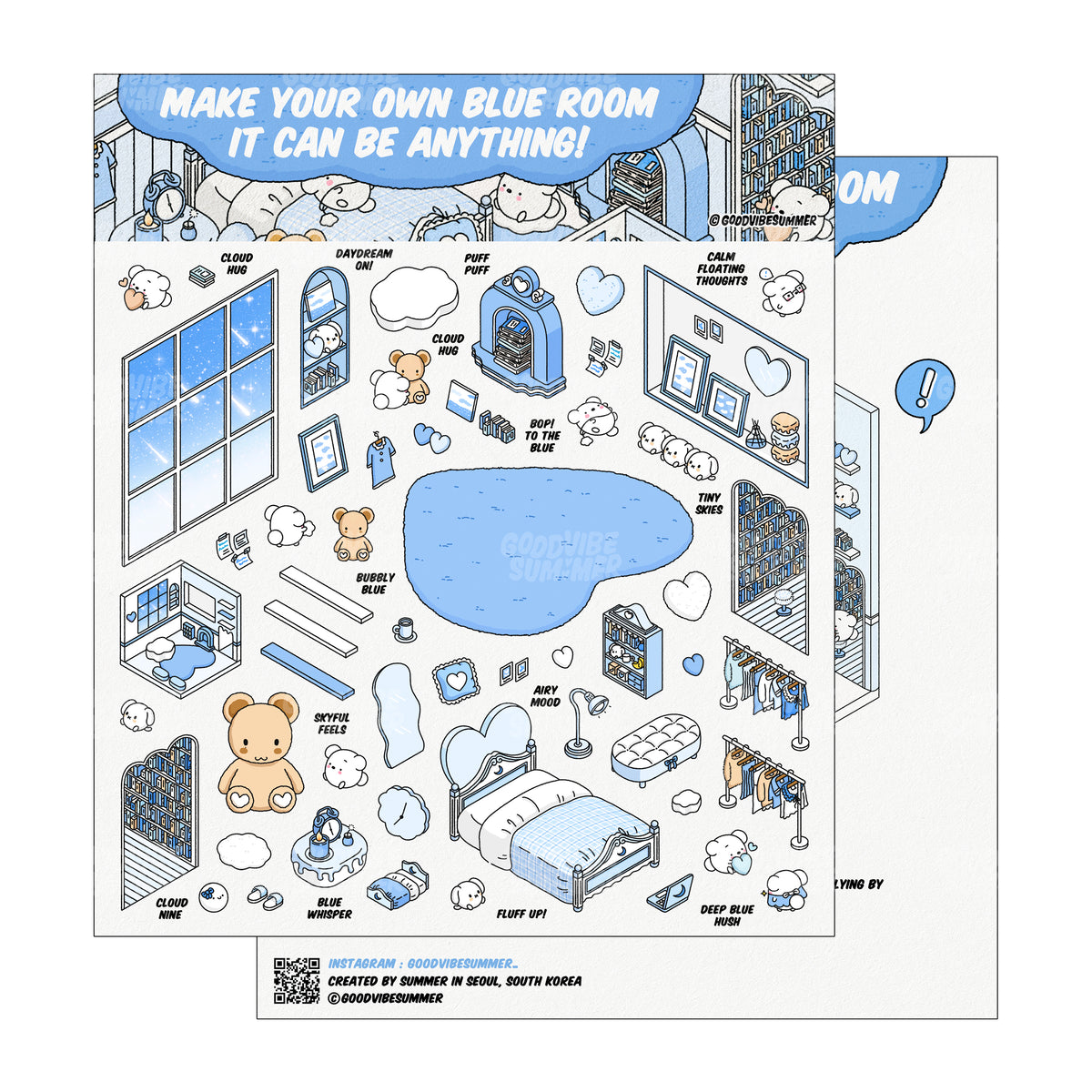 Blue Bear Bedroom 💙